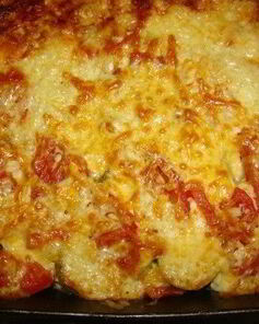 Мясо по-французски с кабачками