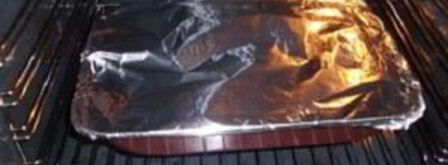 мясо по-французски в фольге с грибами. Шаг 7