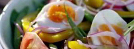 баранина со стручковой фасолью и яйцами. Шаг 3