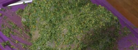 грудка индейки в зеленом маринаде. Шаг 6