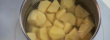 куриная грудка с козьим сыром и правильным пюре из картофеля. Шаг 3