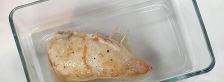 куриная грудка с козьим сыром и правильным пюре из картофеля. Шаг 4