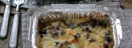 куриное филе с грибами в кефире. Шаг 14