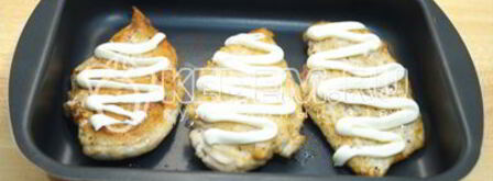 куриное филе с киви экзотика. Шаг 7