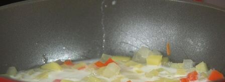 куриные кнели с разноцветным овощным гарниром. Шаг 4