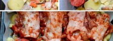 куриные спинки с картошкой. Шаг 4