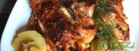 куриные спинки с картошкой. Шаг 5