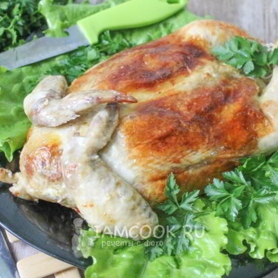 Рецепт курицы, фаршированной блинами