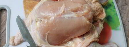 курица, фаршированная блинами. Шаг 5