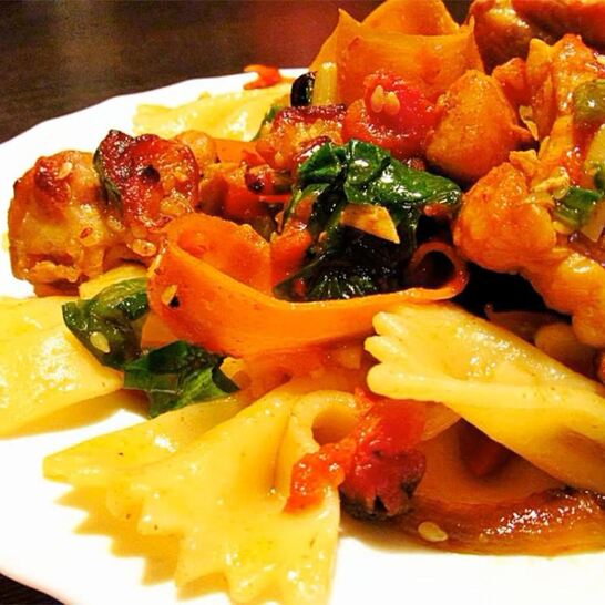 Рецепт мяса с замороженными овощами