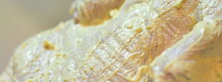 пекинская уточка карри, фаршированная рисом, сыром и грибами. Шаг 4