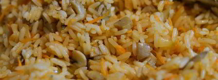 пекинская уточка карри, фаршированная рисом, сыром и грибами. Шаг 11