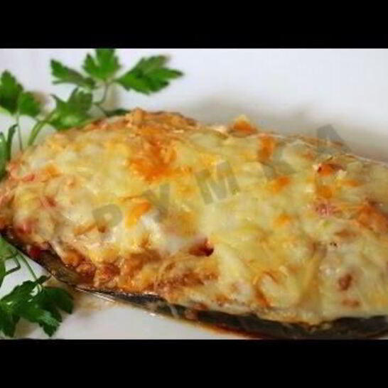 Рецепт баклажанов фаршированных с фаршем запеченные в духовке