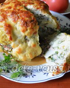 Фаршированная цветная капуста