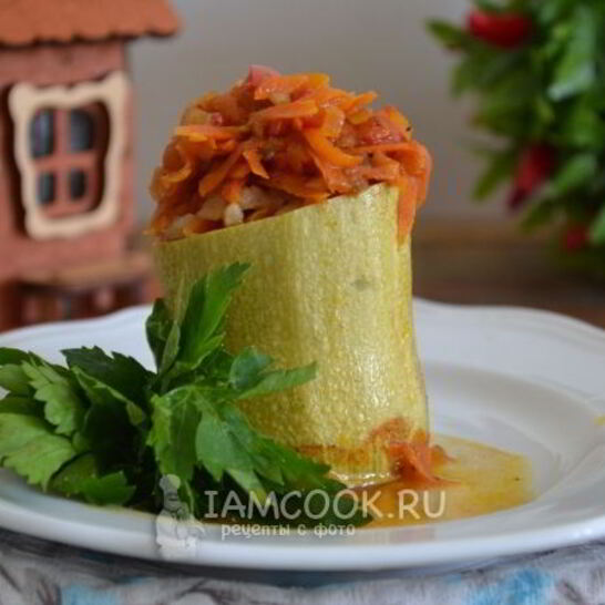 Рецепт фаршированных кабачков в мультиварке