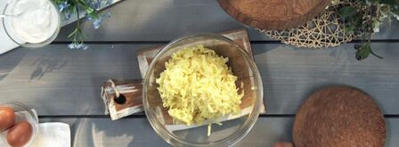 фаршированные картофельные биточки. Шаг 4