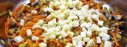 кабачки фаршированные грибами и кускусом. Шаг 7