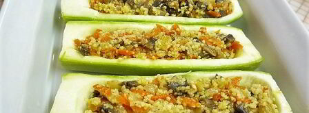 кабачки фаршированные грибами и кускусом. Шаг 10