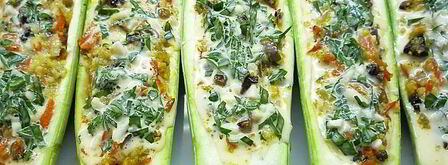 кабачки фаршированные грибами и кускусом. Шаг 12