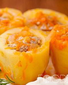 Картошка фаршированная фаршем