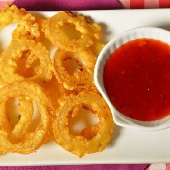 Рецепт лука в кляре