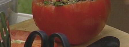 помидоры и перец, фаршированные диким рисом. Шаг 9