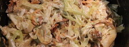 тушеная капуста с грибами в мультиварке. Шаг 9