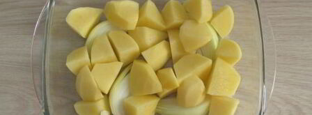 тушеная картошка с курицей в духовке. Шаг 8