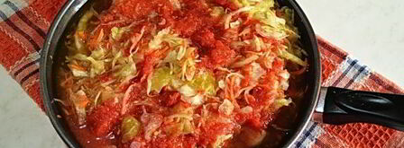 тушеная квашеная капуста со свининой. Шаг 10