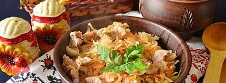 тушеная квашеная капуста со свининой. Шаг 11