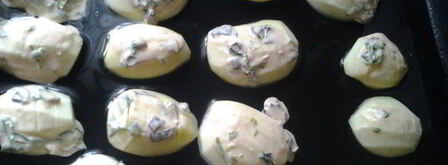 запеченный картофель с базиликом и мятой. Шаг 9