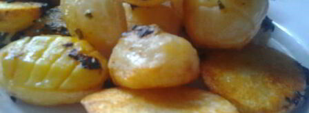 запеченный картофель с базиликом и мятой. Шаг 10