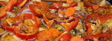 запеченные овощи с гречей краски осени. Шаг 4