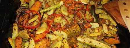 запеченные овощи с гречей краски осени. Шаг 6