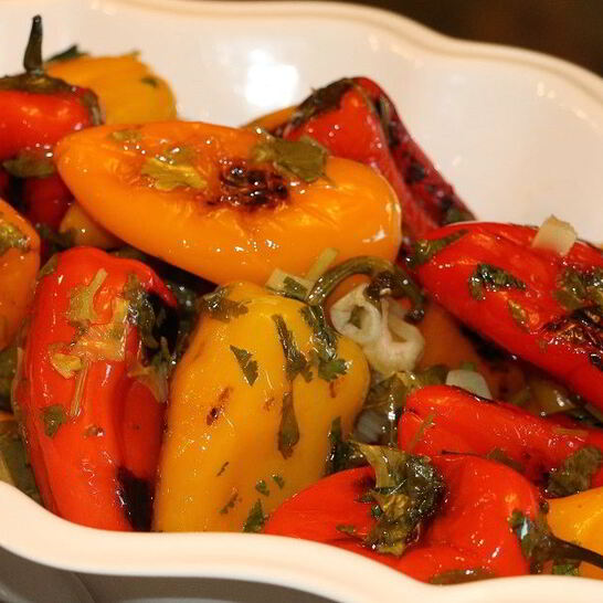 Рецепт жареных болгарских перцев