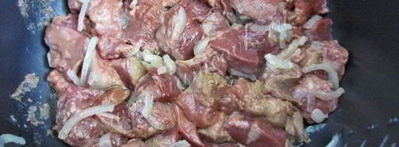 говяжья печень тушеная в мультиварке. Шаг 7