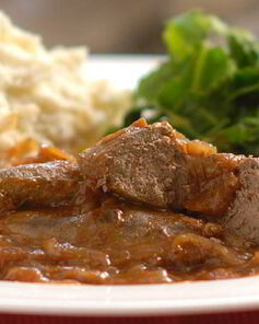 Говяжья печенка в стиле барбекю