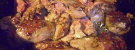 куриная печень со специями. Шаг 4