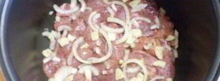 куриная печень в сметане в мультиварке. Шаг 3