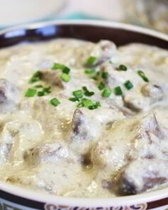 Печень индейки со сметаной