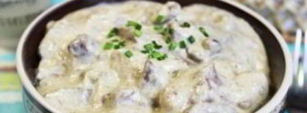 печень индейки со сметаной. Шаг 7