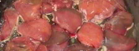 печень индейки в сметане. Шаг 3