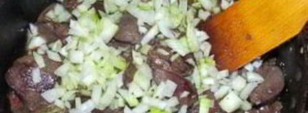 печень индейки в сметане. Шаг 5