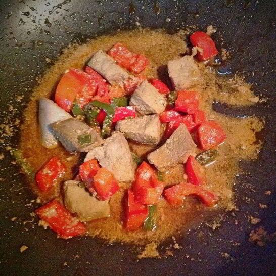 Рецепт печени с болгарским перцем в соевом соусе