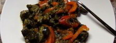 печень с болгарским перцем. Шаг 9