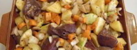 печень с овощами в духовке. Шаг 7