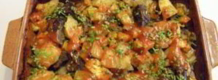 печень с овощами в духовке. Шаг 8