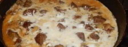 печень со сметаной. Шаг 6