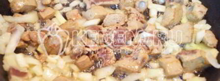 печень в горшочке. Шаг 5