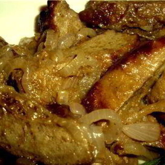 Рецепт сочной говяжьей печенки